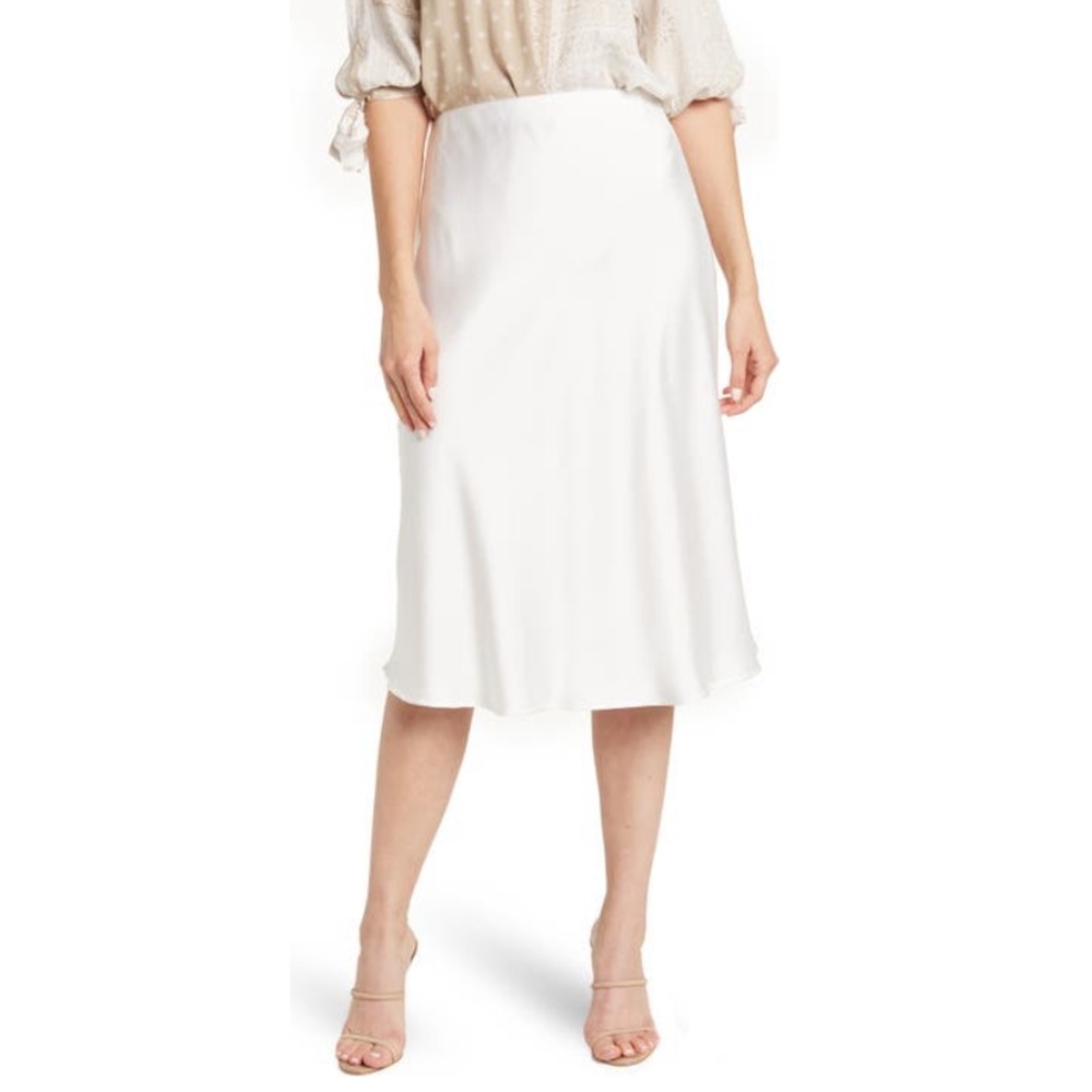 r e n e e c • satin midi skirt